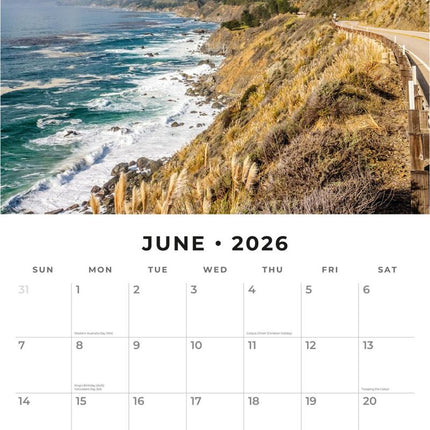 Red Robin Coastlines of America Kalender 2026