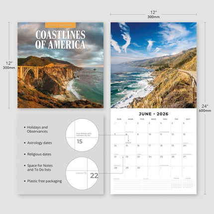 Red Robin Coastlines of America Kalender 2026
