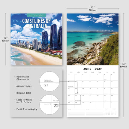 Red Robin Coastlines of Australia Kalender 2027