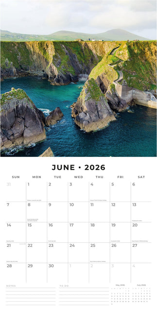 Red Robin Coastlines of Ireland Kalender 2026