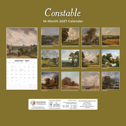Red Robin Constable Kalender 2027