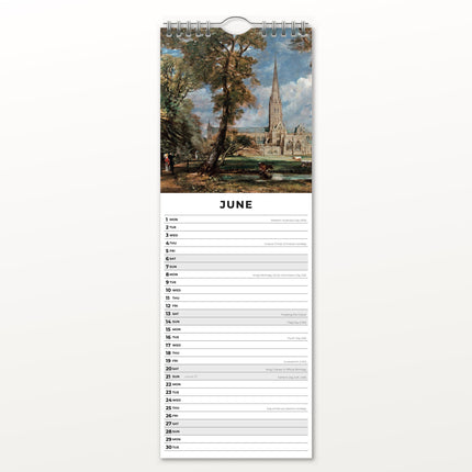 Red Robin Constable Slimline Kalender 2026