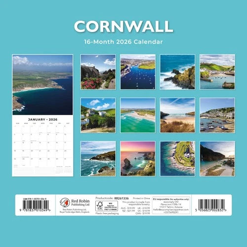 Red Robin Cornwall Kalender 2026