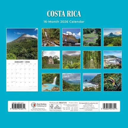 Red Robin Costa Rica Kalender 2026