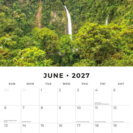 Red Robin Costa Rica Kalender 2027