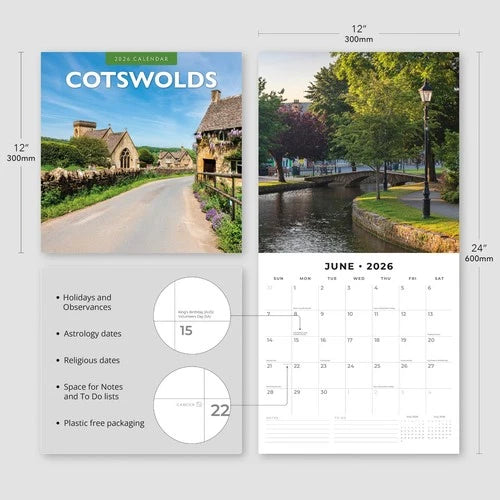 Red Robin Cotswolds Kalender 2026