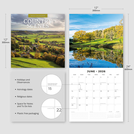 Red Robin Country Scenes Kalender 2026