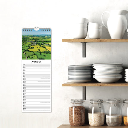 Red Robin Country Scenes Slimline Kalender 2026