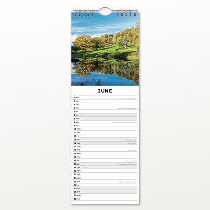 Red Robin Country Scenes Slimline Kalender 2026