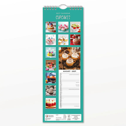 Red Robin Cupcakes Slimline Kalender 2027