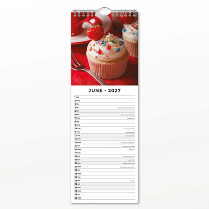 Red Robin Cupcakes Slimline Kalender 2027