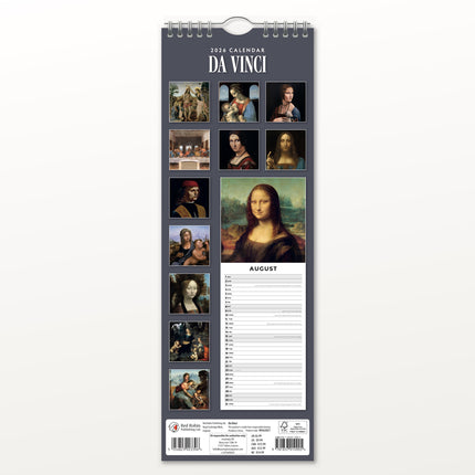 Red Robin Da Vinci Slimline Kalender 2026