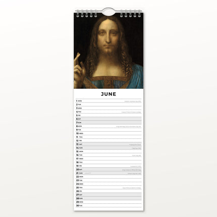 Red Robin Da Vinci Slimline Kalender 2026