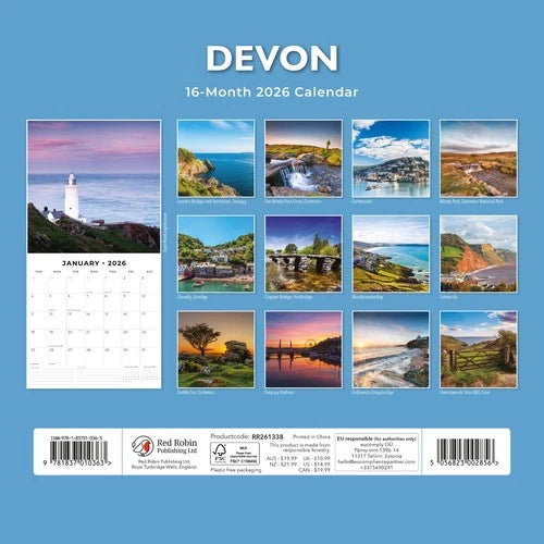 Red Robin Devon Kalender 2026