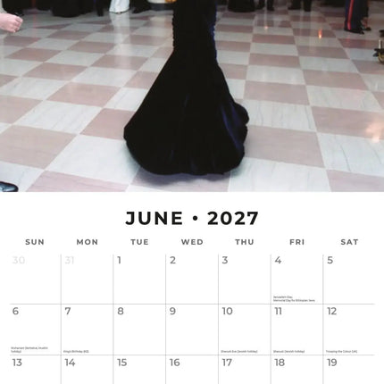 Red Robin Diana Kalender 2027