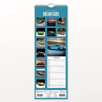 Red Robin Dreamcars Slimline Kalender 2026