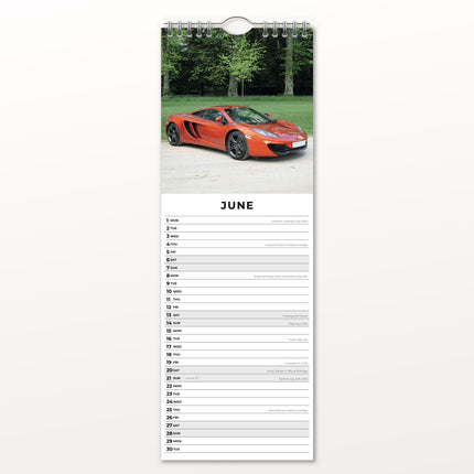 Red Robin Dreamcars Slimline Kalender 2026