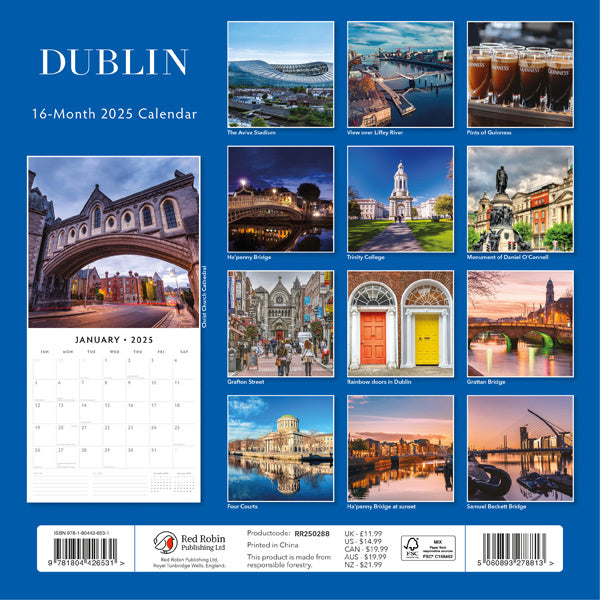 Red Robin Dublin Kalender 2025