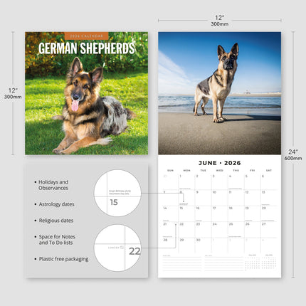 Red Robin Duitse Herder Kalender 2026