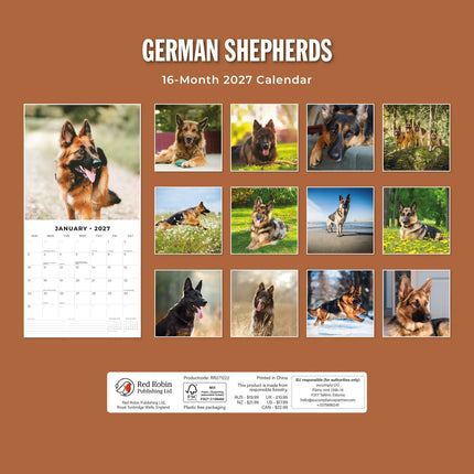 Red Robin Duitse Herder Kalender 2027