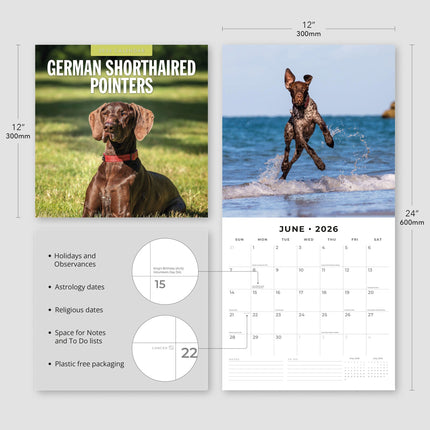 Red Robin Duitse Staande Kalender 2026