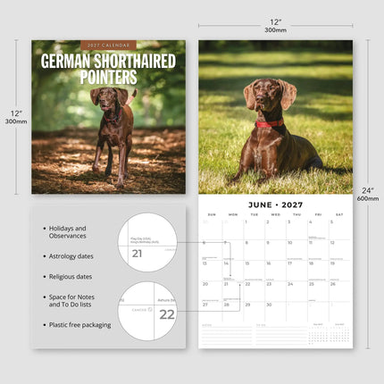 Red Robin Duitse Staande Kalender 2027