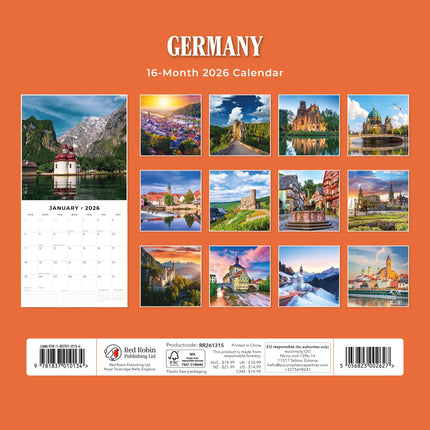 Red Robin Duitsland Kalender 2026