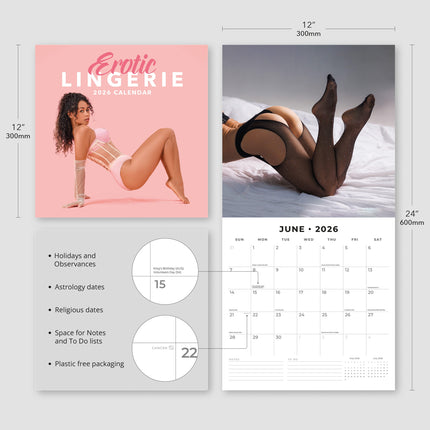 Red Robin Erotische Lingerie Kalender 2026
