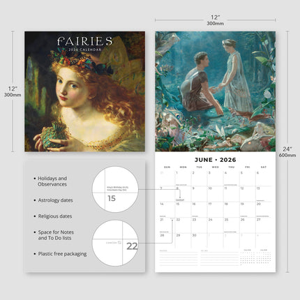 Red Robin Fairies Kalender 2026