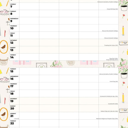 Red Robin Family Organiser At Home 2027
