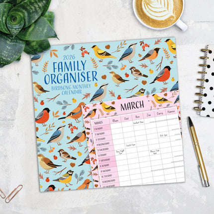 Red Robin Family Organiser Birdsong 2026
