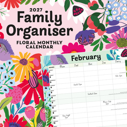 Red Robin Family Organiser Floral 2027