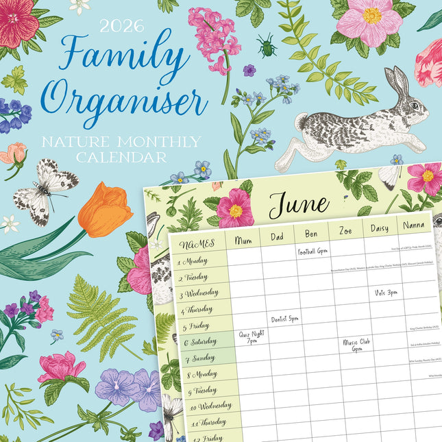 Red Robin Family Organiser Nature 2026