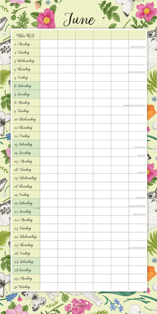 Red Robin Family Organiser Nature 2026