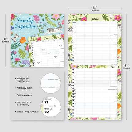 Red Robin Family Organiser Nature 2027