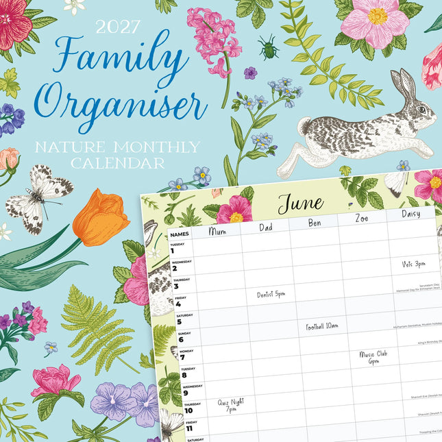 Red Robin Family Organiser Nature 2027