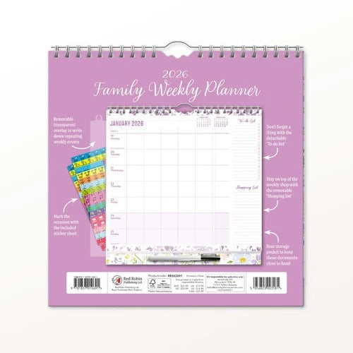 Red Robin Family Planner 2026