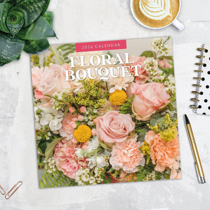 Red Robin Floral Bouquet Kalender 2026