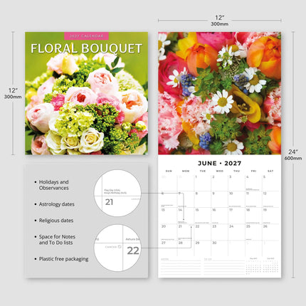 Red Robin Floral Bouquet Kalender 2027