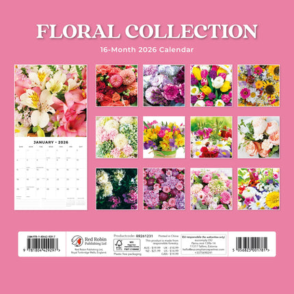 Red Robin Floral Collection Kalender 2027