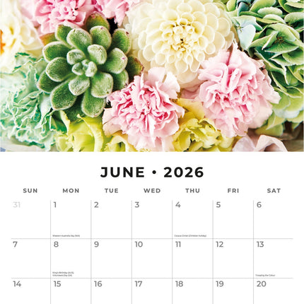Red Robin Floral Collection Kalender 2027