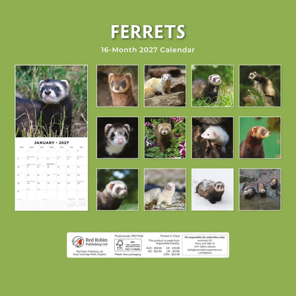 Red Robin Fretten Kalender 2027