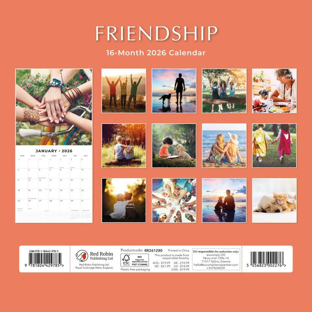 Red Robin Friendship Kalender 2026