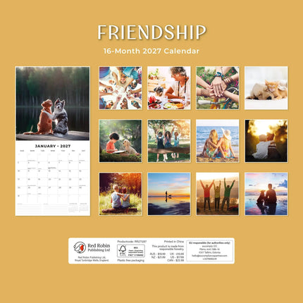 Red Robin Friendship Kalender 2027
