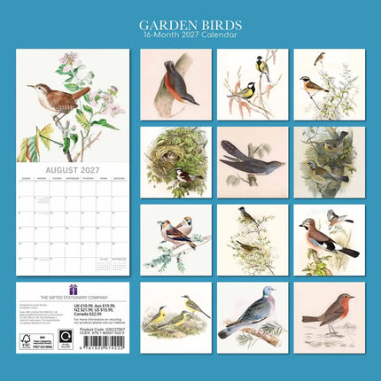 Red Robin Garden Birds Kalender 2027