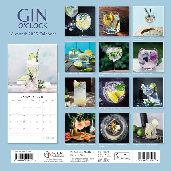 Red Robin Gin O'Clock Kalender 2025