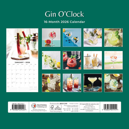 Red Robin Gin O'Clock Kalender 2026