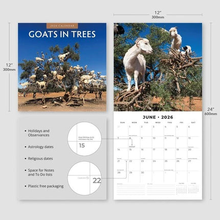 Red Robin Goats in Trees Kalender 2026