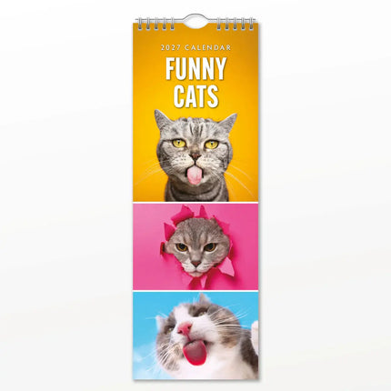 Red Robin Grappige Katten Slimline Kalender 2027