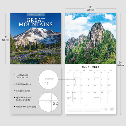 Red Robin Great Mountains Kalender 2026